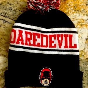 Marvel Daredevil Men Winter Toque with PomPom New
